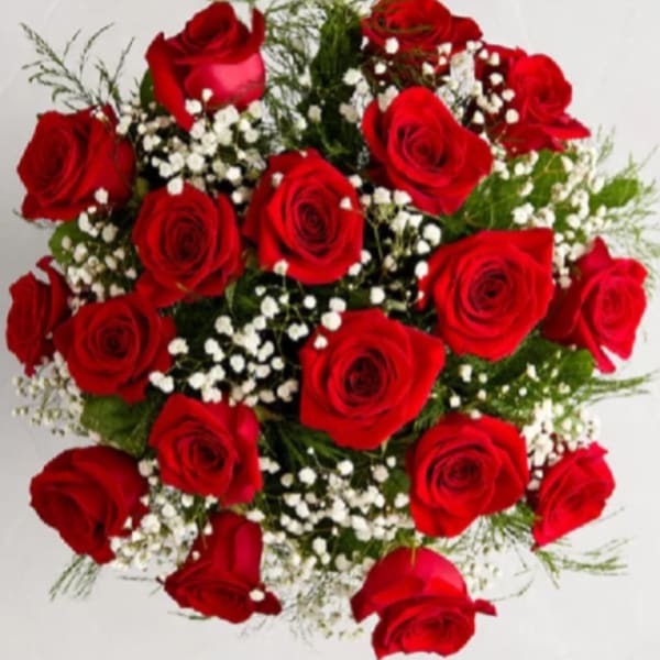 Timeless Romance™ Long-Stem Red Roses — Bouquet Only