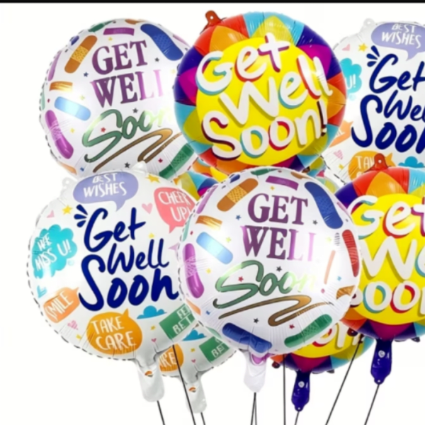 Get well mylar bolloon