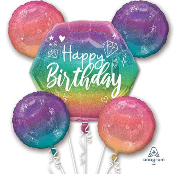 Sparkle Happy Birthday Balloon Bouquet