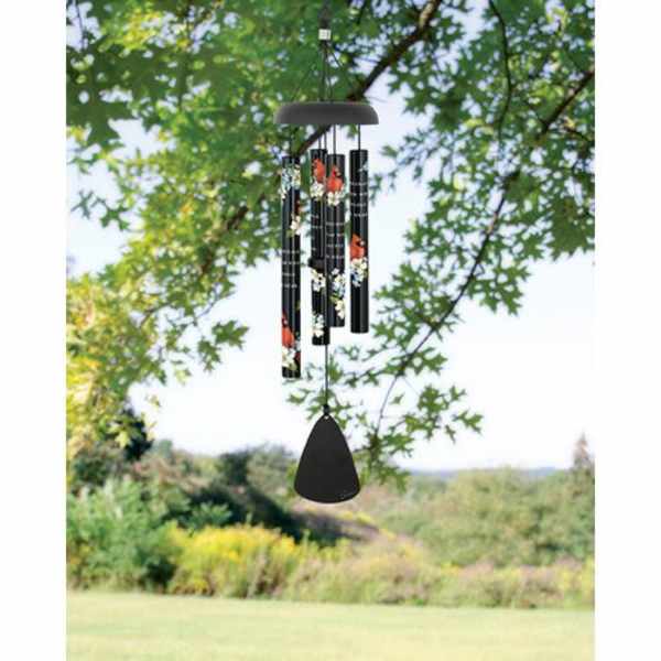 21" Picturesque Sonnet Chime Cardinals Appear When Angels Are Near