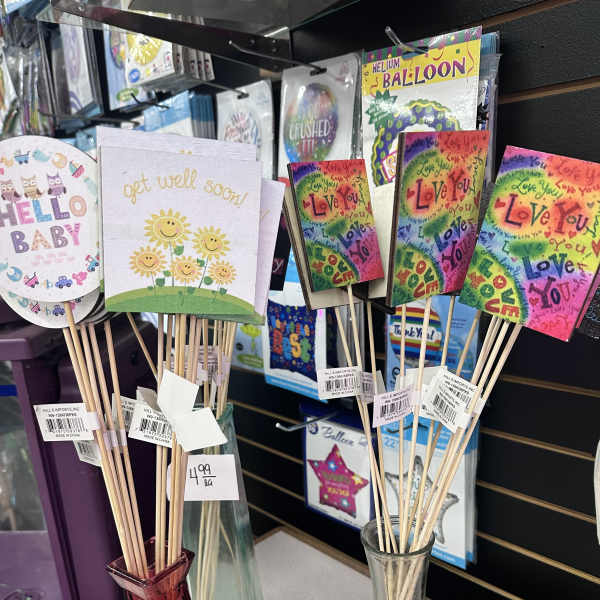 Floral Picks with Sentiments