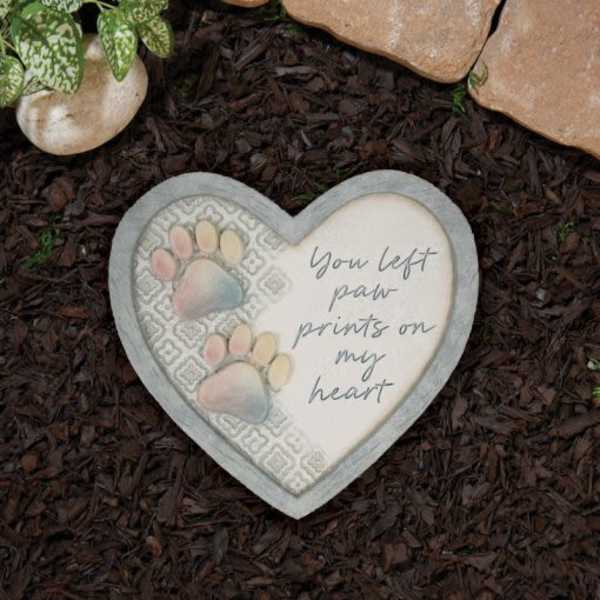 Paw Prints Garden Stone