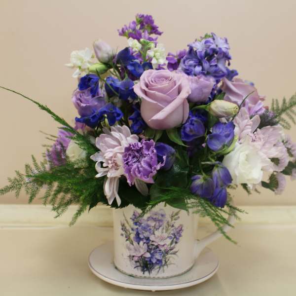 flowered coffee set