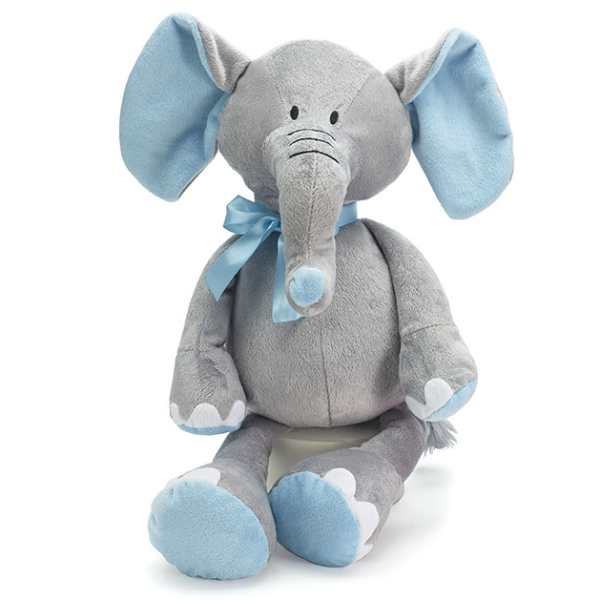 PLUSH BLUE & GRAY ELEPHANT