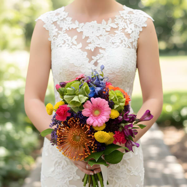 Tropical Inspired Bridal Bouq