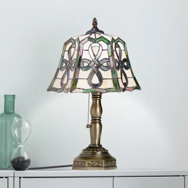 Celtic Cross Tiffany Table Lamp
