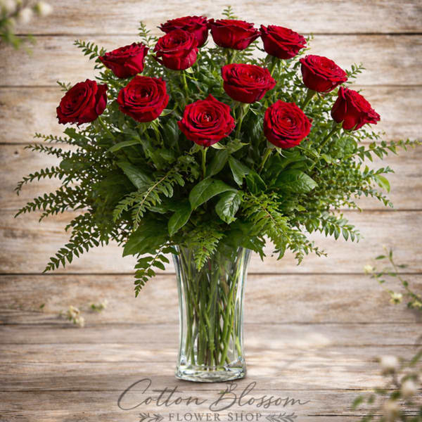 One Dozen Long-Stem Red Roses