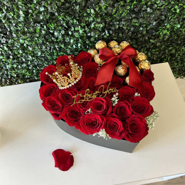 Chocolate Romance heart box