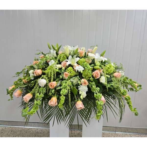 Sweet Shimmer Casket Spray