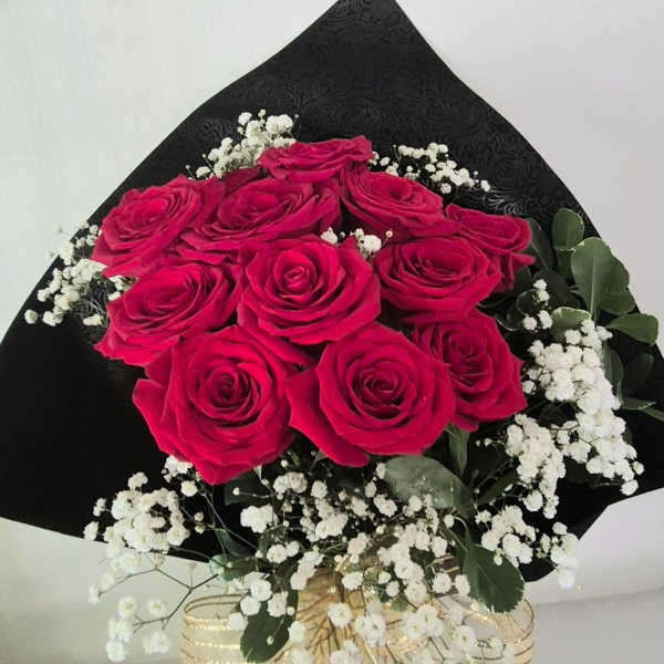 Red Roses Wrapped
