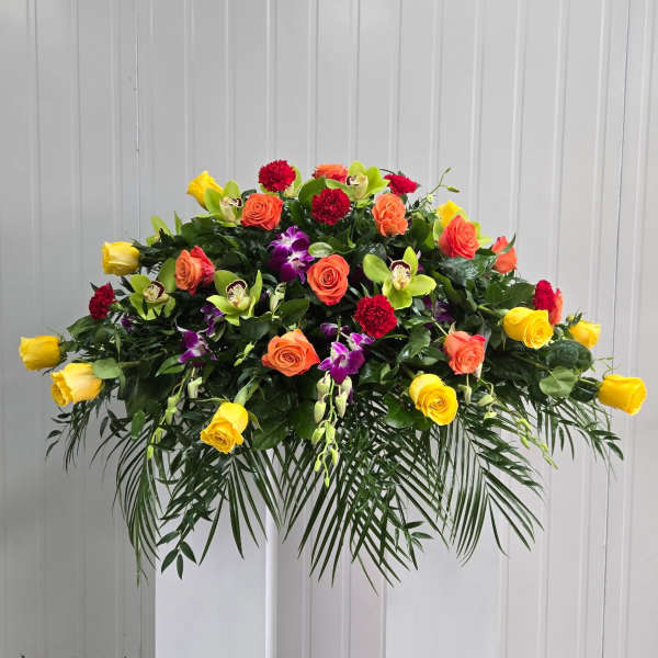 Sunset Tribute Casket Spray