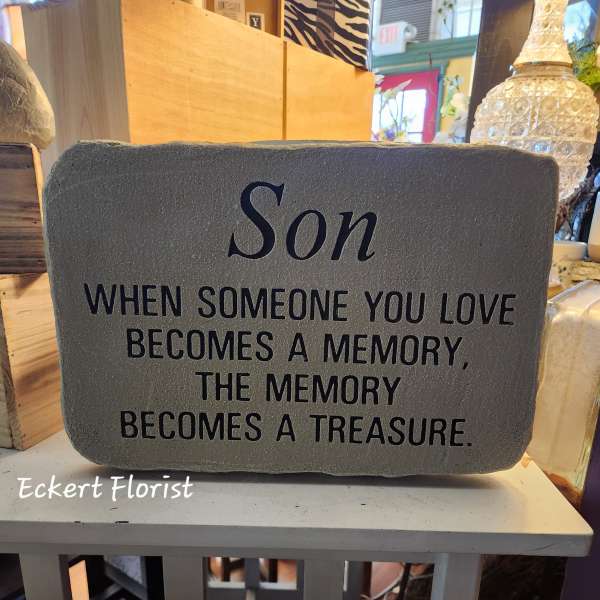 Eckert Florist's "Son..." Memorial Stone
