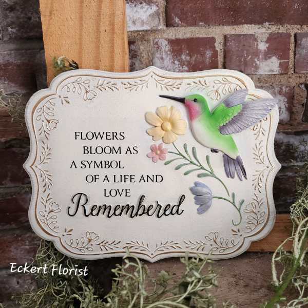 Eckert Florist's "Remembered" Garden Memorial Stone