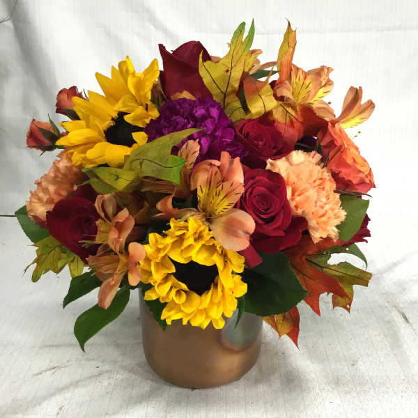 Copper Leaves Bouquet