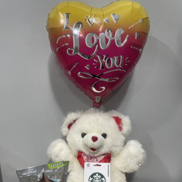 Red & White Love Bear Combo