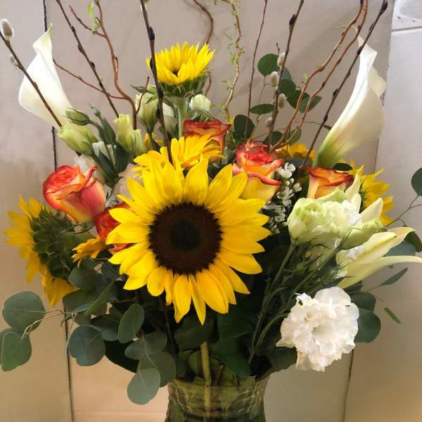 Mixed Sunflower Arrangement