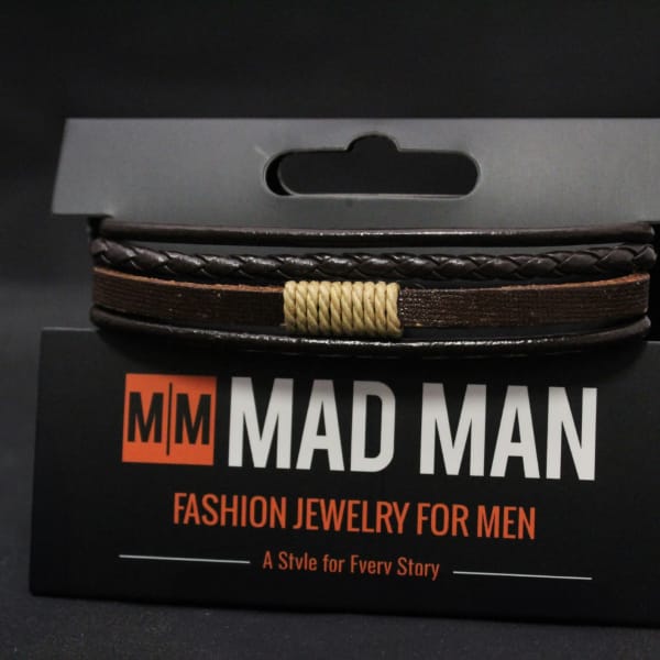 Men's Mad Man Leather Bracelet - Ridgeland