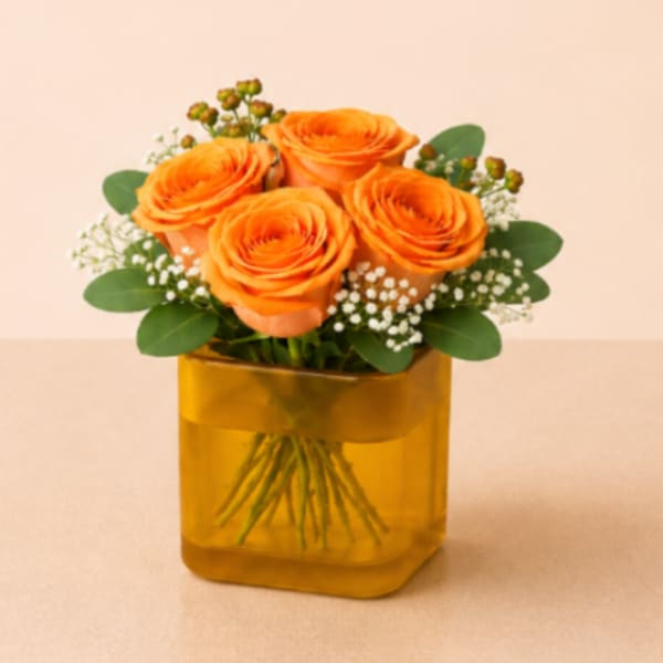 Designer’s Choice Square Rose Vase
