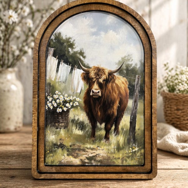 Highland Laundry Framed Art