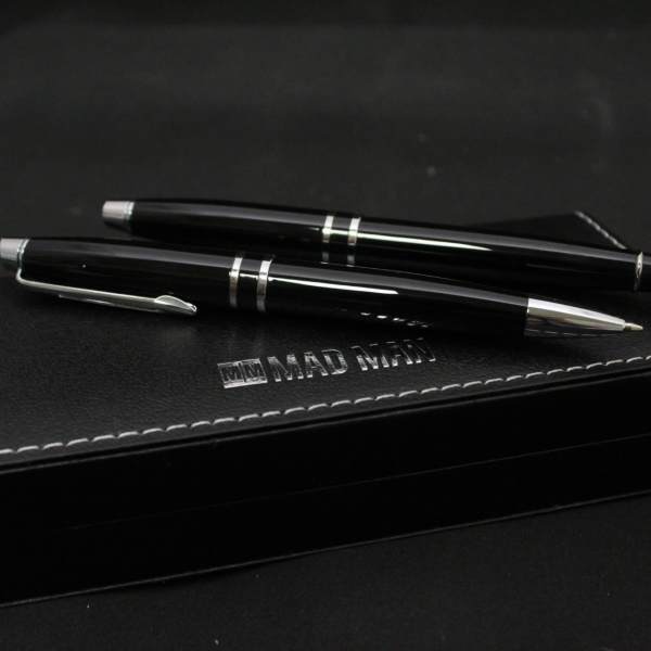 Silver & Black Pen Set