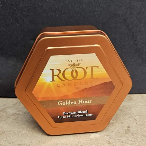 Root Candle Golden Hour Tin S
