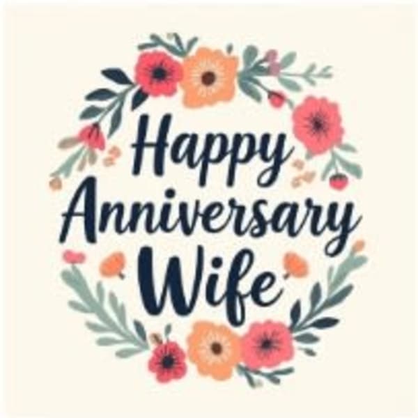 Happy Anniversary Wife - Greeting Card