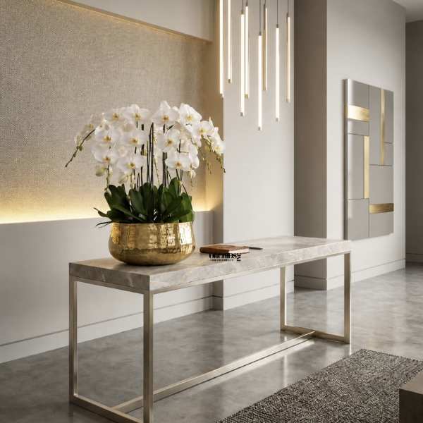 White Phalaenopsis Orchid Arrangement – 11 Stem Minimal Luxury