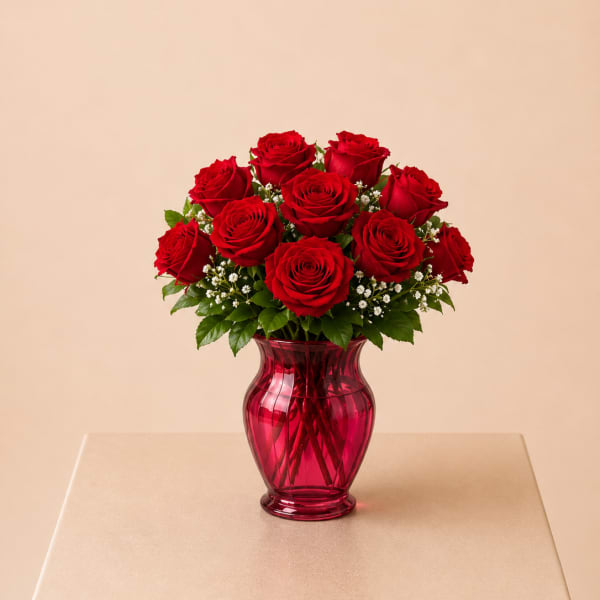 Fuchsia Romance Roses