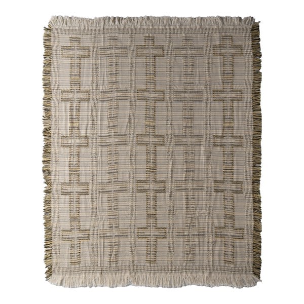 Textured Cross Throw