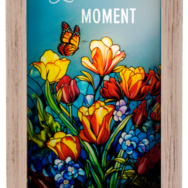"Live in The Moment" Light up plaque