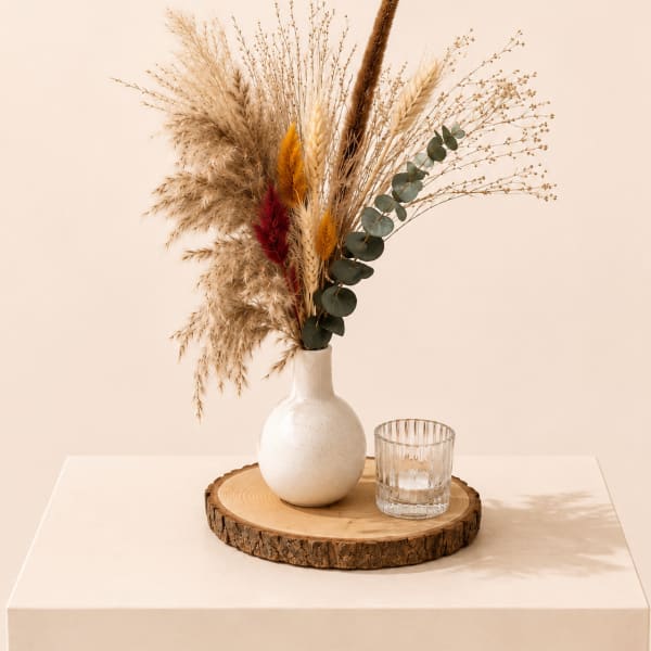 Rustic Pampas & Eucalyptus Set