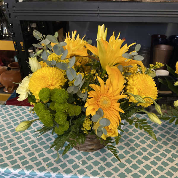 Small yellow basket