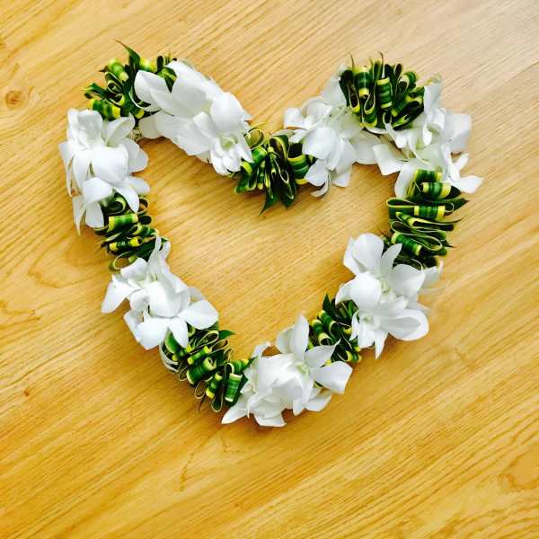 Orchid and Song of India Lei