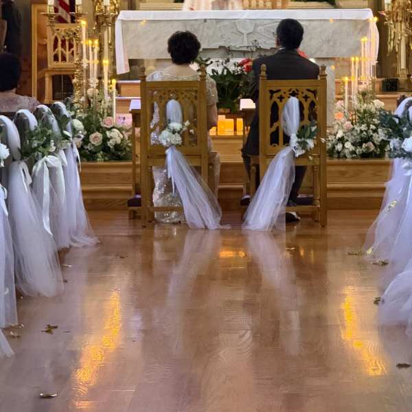 Tulle & Silk Church Pew/Aisle Markers