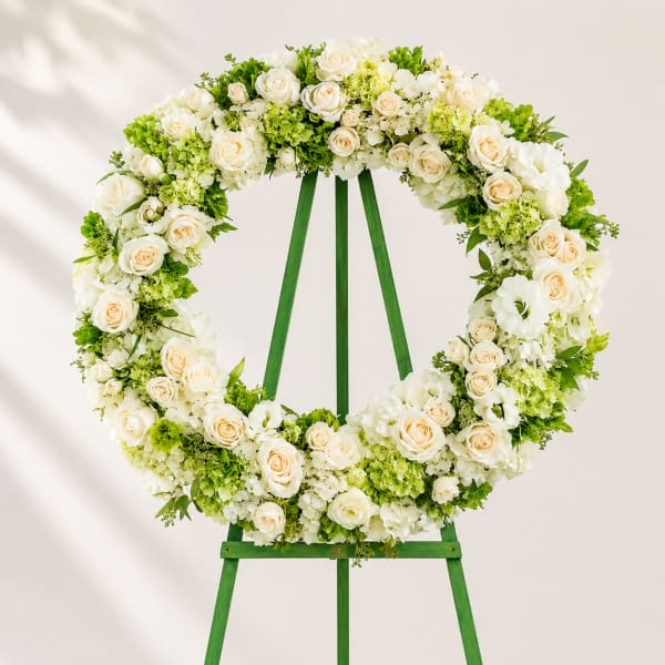 Creams and Greens Wreath