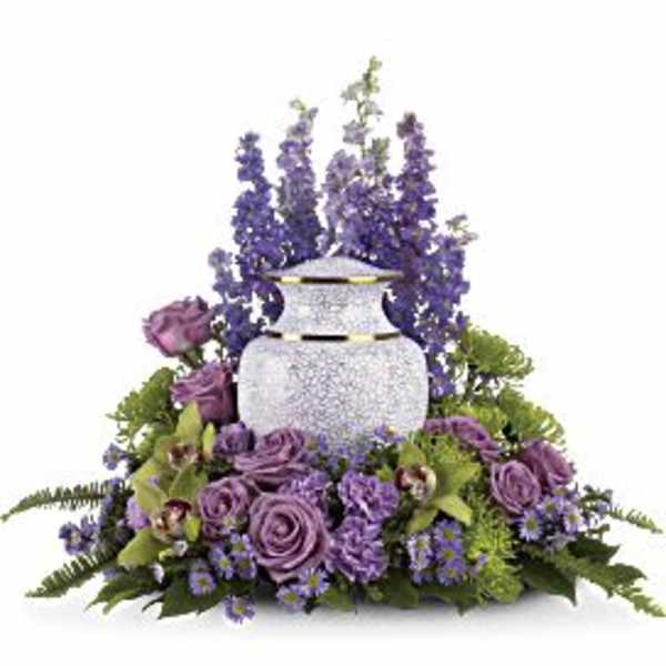 Purple Rain Cremation Arrangement