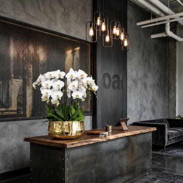 White Phalaenopsis Orchid Arrangement – 7 Stem Minimal Luxury
