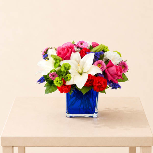 Vibrant & Blue Centerpiece