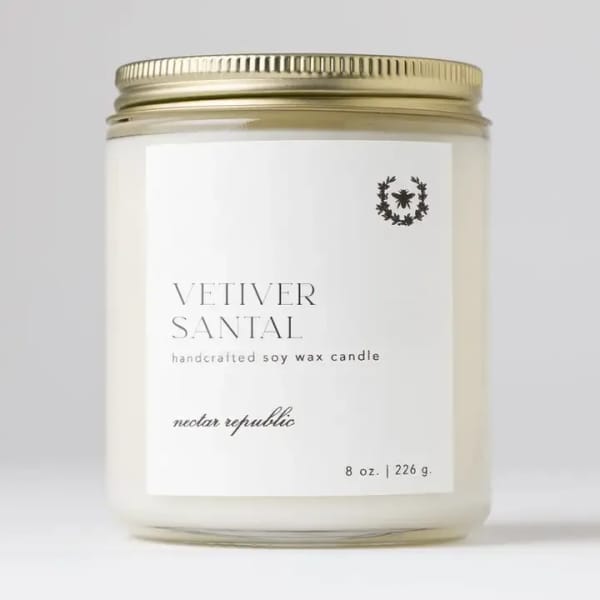 Vetiver Santal Jar Soy Candle