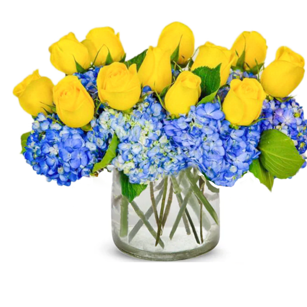 Flowers of Yellow and Blue