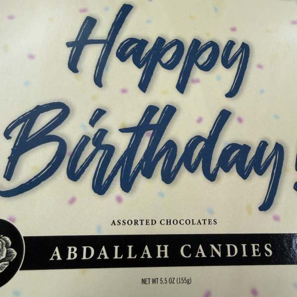 Abdallah Happy Birthday Chocolates