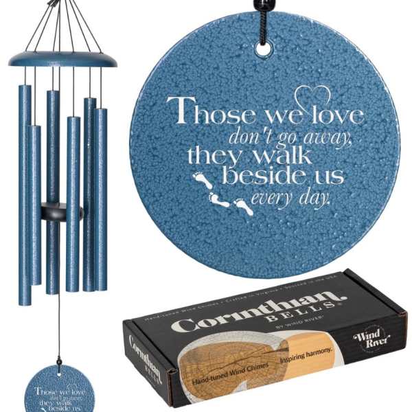 Corinthian Bells Those We Love 27" Wind Chime - Sky Blue