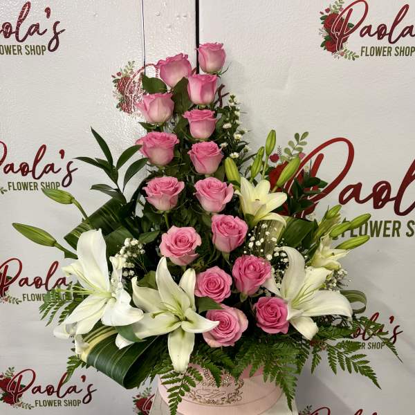 Rosy Lily Bloom Box