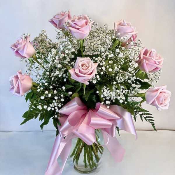 Dozen Pink Roses