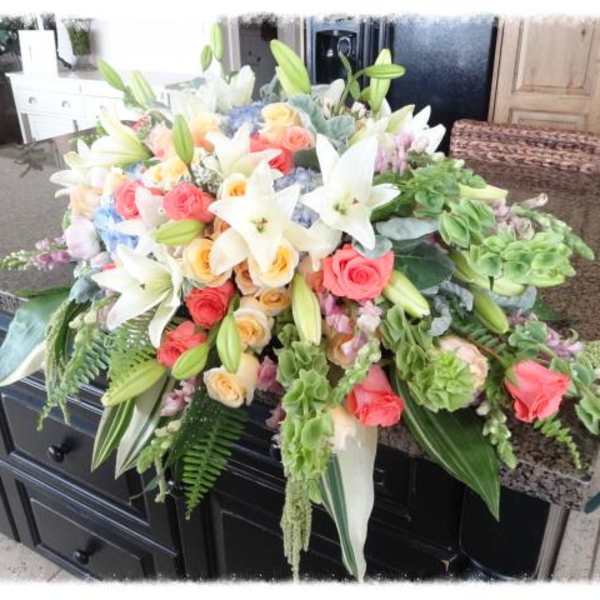 Garden Grandeur Casket Spray