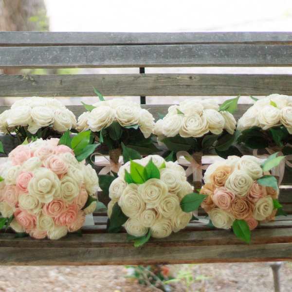 Eco Chic Bouquets - Roses and Greenery