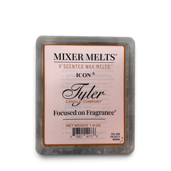 Pack of scented wax melts in a clear plastic clamshell