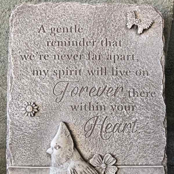 Garden stone “A Gentle Reminder”