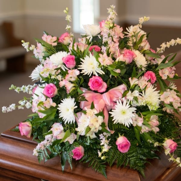 Precious Baby Girl Casket Spray