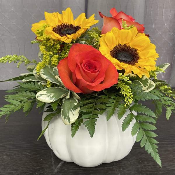Fall Filled Pumpkin